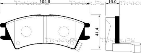 Тормозные колодки HSB. Артикул HP0001
