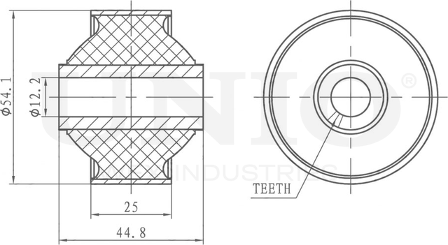 Сайлентблок рычага подвески (Unio). Артикул RMP-20410