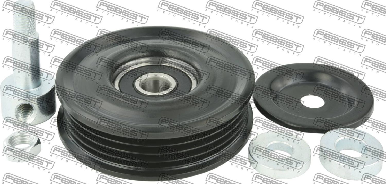 Натяжной ролик (натяжитель) приводного поликлинового ремня Febest. Артикул 0287-P11E