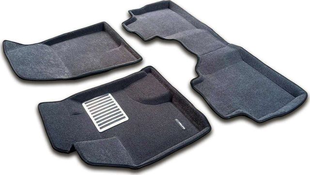 Коврики текстильные Euromat 3D Lux для салона Haval F7 II 4WD 2024-2026  Серые. Артикул EM3D-001470G