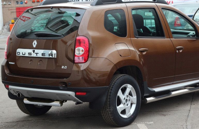 Защита Союз-96 задняя ступень d76 для Renault Duster FWD I 2012-2020. Артикул RDU2.77.1470