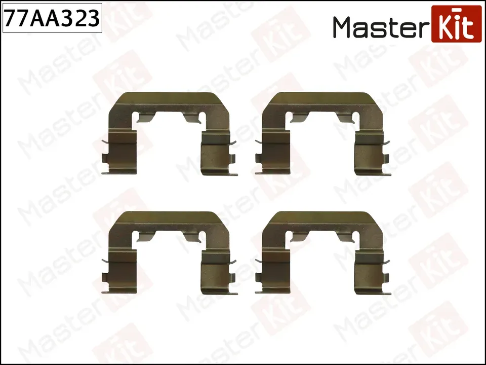 77AA323 Комплект установочный тормозных колодок Hyundai SANTA F? III (DM) 2012 - (Master KIT). Артикул 77aa323