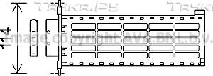 Радиатор отопителя (печки) AVA для Citroen C4 II 2009-2026. Артикул CN6306