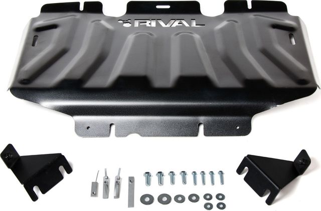 Защита Rival для радиатора Nissan Navara D40 2004-2015. Артикул 2111.4164.2.3