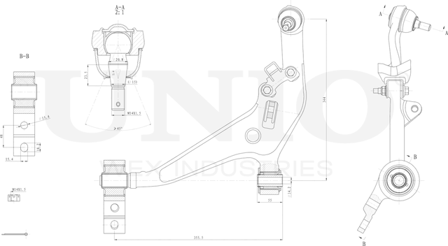 Рычаг подвески (Unio). Артикул SSP-40009