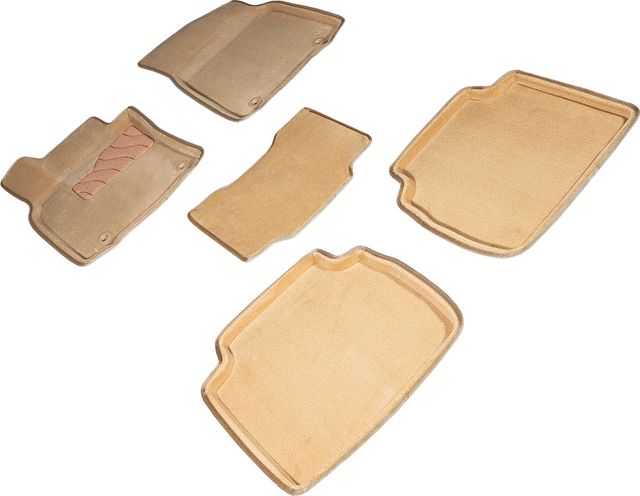 Коврики Seintex 3D ворсовые для салона Lexus ES VII 2018-2026 БЕЖЕВЫЕ. Артикул 97650