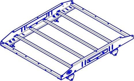 Экспедиционный багажник OJ 1,2х1,0м для Mitsubishi L200 V 2015-2018. Артикул 01.197.70