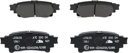 Тормозные колодки ATE Ceramic для Lexus RX III 2008-2015. Артикул 13.0470-5635.2