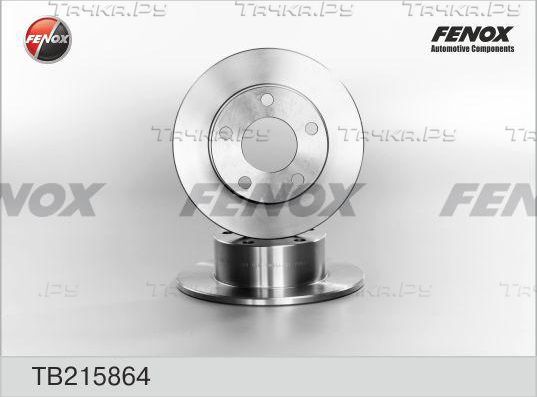 Тормозной диск Fenox задний для Skoda Superb I 2001-2008. Артикул TB215864