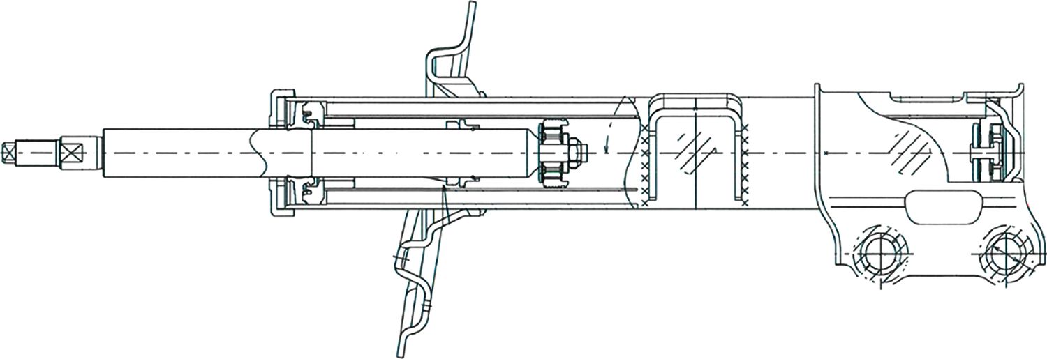 Амортизатор CTR передний правый для Kia Sportage III 2010-2016. Артикул GY1047G