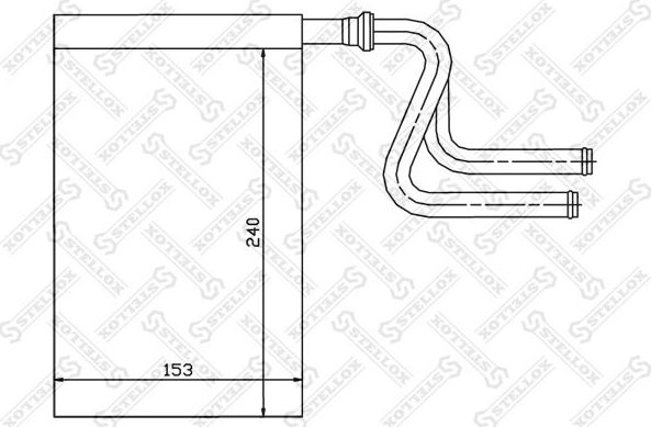 Радиатор отопителя (печки) Stellox для Ford Mondeo I 1993-1995. Артикул 10-35024-SX
