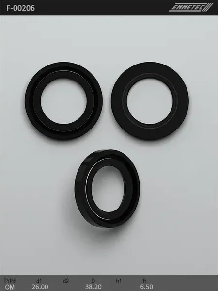 Сальник рулевой рейки 26 38.2 6.5 (Emmetec). Артикул F00206
