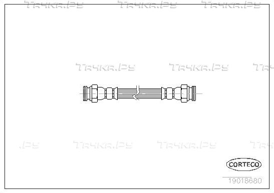 Тормозной шланг Corteco. Артикул 19018680