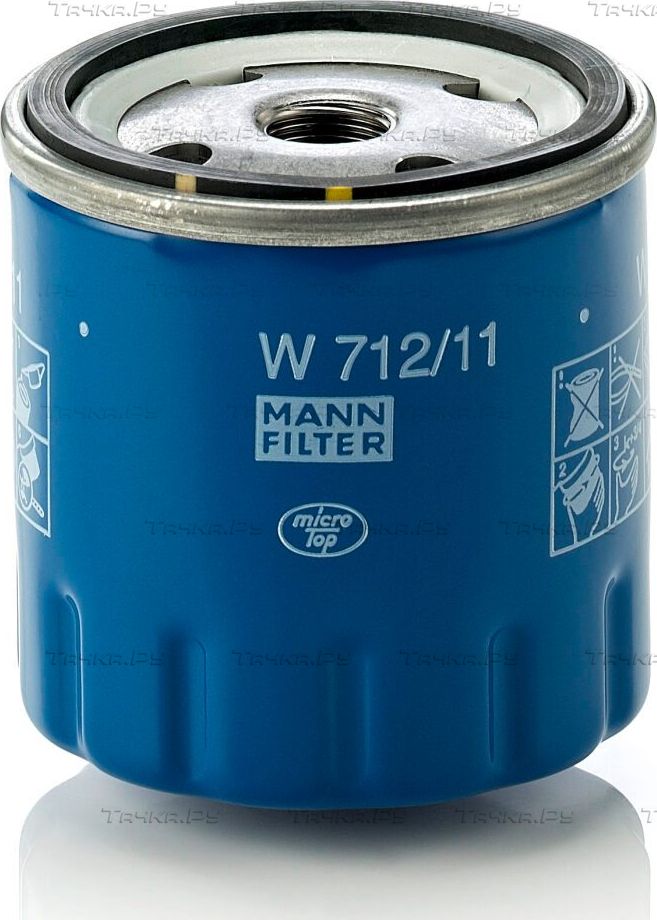 Масляный фильтр Mann-Filter для Peugeot 309 I 1985-1991. Артикул W 712/11