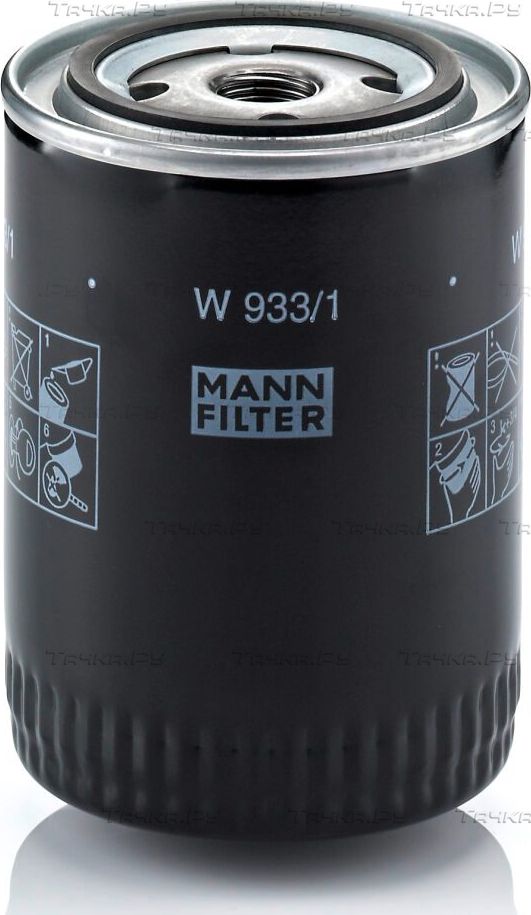 Масляный фильтр Mann-Filter для Nissan Laurel C230 1977-1980. Артикул W 933/1