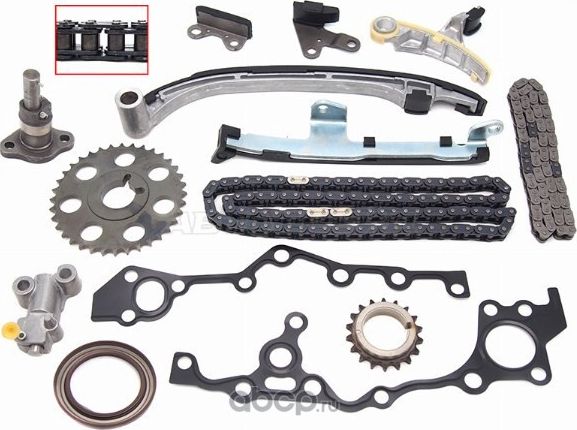 КОМПЛЕКТ ДЛЯ ЗАМЕНЫ ЦЕПИ ГРМ TOYOTA 3RZ-FE 94- Комплект для замены цепи ГРМ (SAT). Артикул TKTY308A