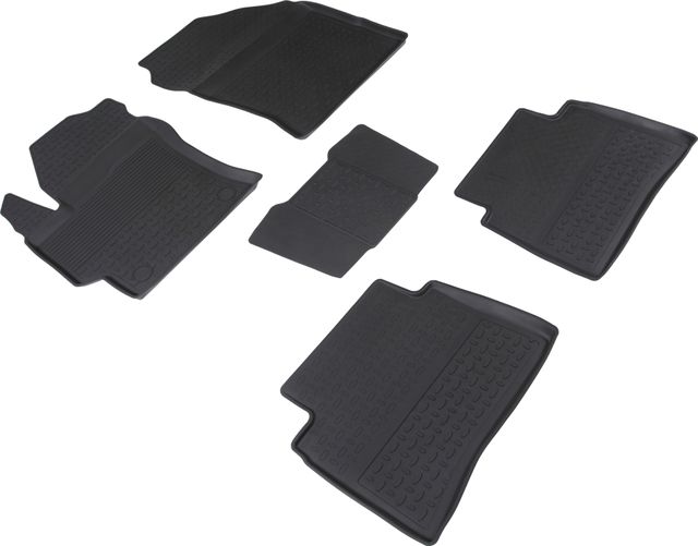 Коврики резиновые Seintex с высоким бортиком для салона Toyota Corolla E210 2018-2026. Артикул 91691