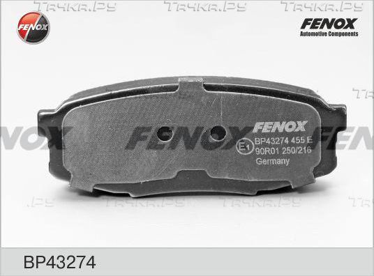 Тормозные колодки Fenox задние для Lexus LX 570 2007-2021. Артикул BP43274