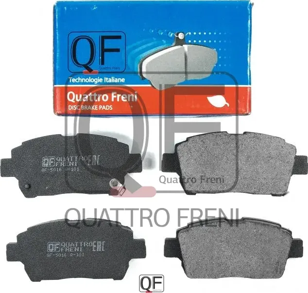 Колодки тормозные дисковые передние к-т с механическим датчиком износа (Quattro Freni). Артикул qf501602