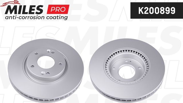 Тормозной диск Miles передний для Kia Proceed II 2013-2026. Артикул K200899