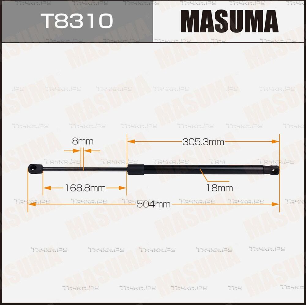 Амортизатор (упор) багажника Masuma. Артикул T8310