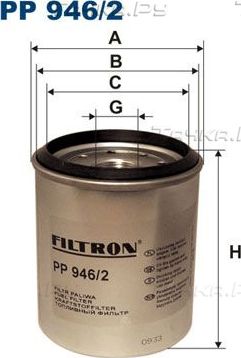 Топливный фильтр Filtron. Артикул PP 946/2