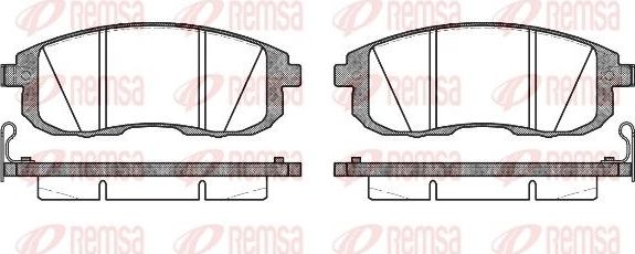 Тормозные колодки Remsa. Артикул 0293.14