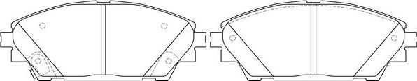 Тормозные колодки FIT передние для Mazda 3 III (BM) 2013-2018. Артикул FP1728