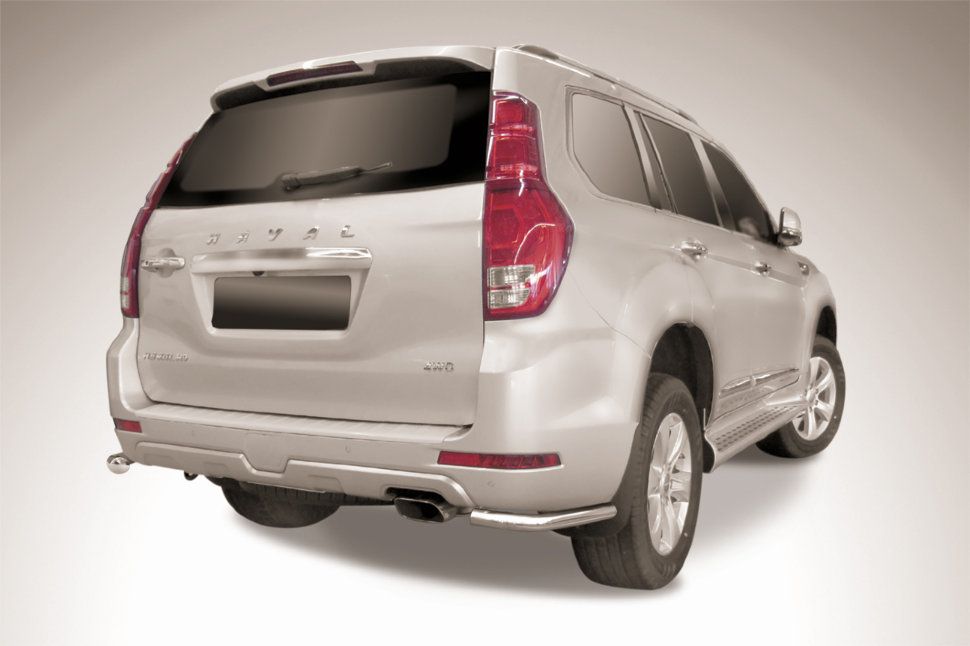 Защита Slitkoff задняя уголки d57 для Haval H9 I рестайлинг 2017-2026. Артикул HavH9-17-009