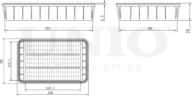 Фильтр воздушный (Unio). Артикул FLT-10042