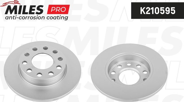 Тормозной диск Miles задний для SEAT Exeo 2008-2013. Артикул K210595