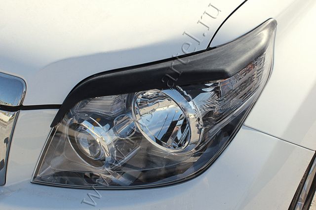 Накладки Русская Артель на передние фары (реснички) для Toyota Land Cruiser Prado 150 2009-2013. Артикул RETP5-001600