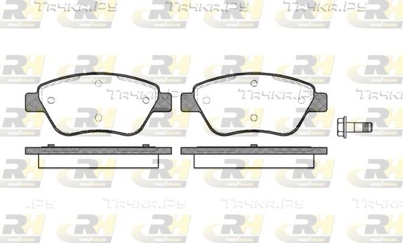 Тормозные колодки RoadHouse передние для Fiat Albea 2001-2009. Артикул 2858.10