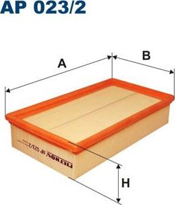 Воздушный фильтр Filtron для Ford Transit V 1994-2000. Артикул AP 023/2