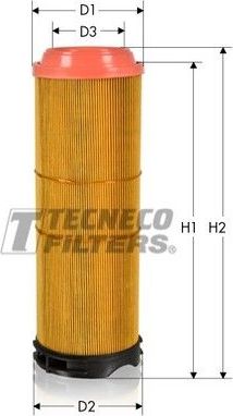 Воздушный фильтр  Tecneco Filters. Артикул AR12178/1