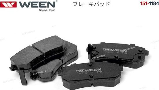Тормозные колодки WEEN. Артикул 151-1184