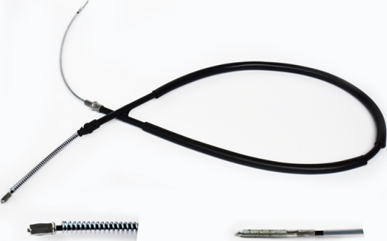 Трос ручника (тросик ручного тормоза) ASAM задний правый/левый для SEAT Inca I 1995-2003. Артикул 73884