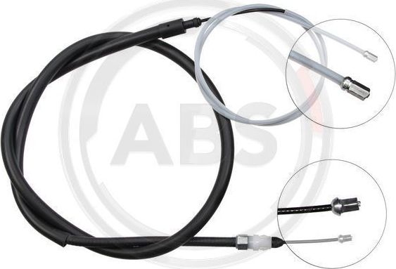 Трос ручника (тросик ручного тормоза) ABS. Артикул K13636