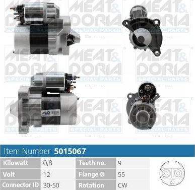 Стартер Meat & Doria для Citroen C2 2003-2012. Артикул 5015067