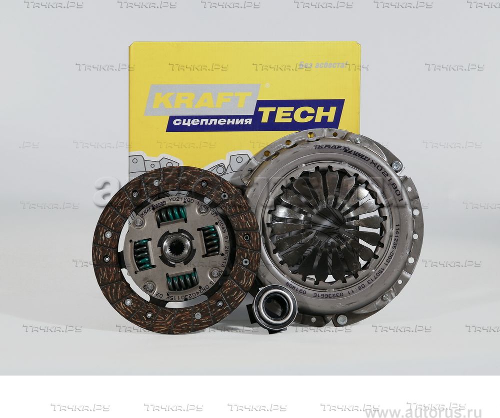 Сцепление (комплект) KraftTech 3P Kit для Fiat Panda II 2003-2012. Артикул W03180D