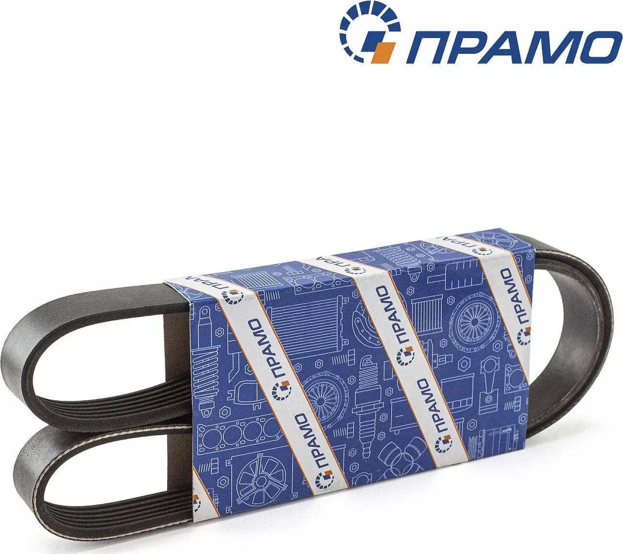 Ремень генератора ВАЗ-2110-2112, 2170 и кондиционера 6PK1125 ВАЗ 2170 с ГУР и ко (Pramo). Артикул 6PK1125