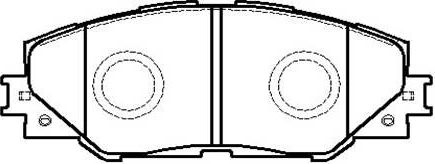 Тормозные колодки HSB. Артикул HP5177