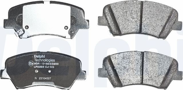 Тормозные колодки Delphi (Low-Metallic) передние для Kia Ceed II 2012-2018. Артикул LP2293