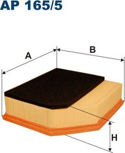 Воздушный фильтр Filtron для Volvo S60 I 2001-2010. Артикул AP 165/5