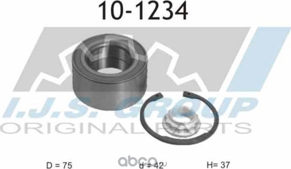 Комплект подшипника ступицы (IJS). Артикул 101234