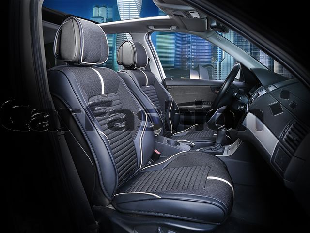 Накидки универсальные CarFashion Sector для авто, цвет Бежевый/Черный/Черный. Артикул 21900