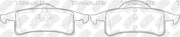 Тормозные колодки NiBK. Артикул PN0425