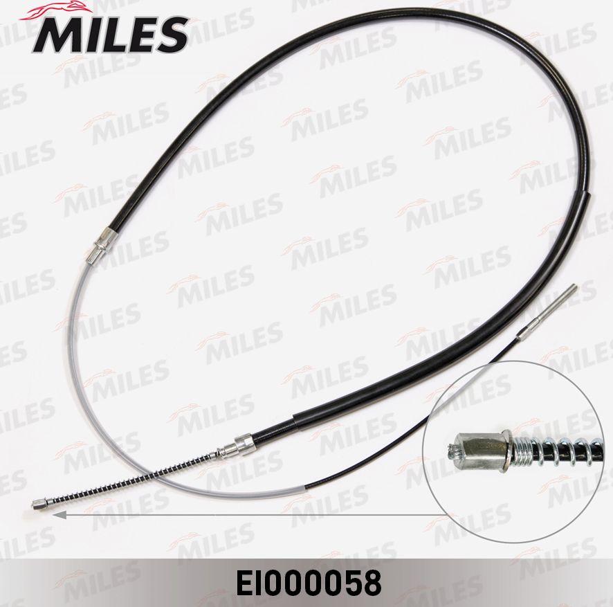 Трос ручника (тросик ручного тормоза) Miles. Артикул EI000058