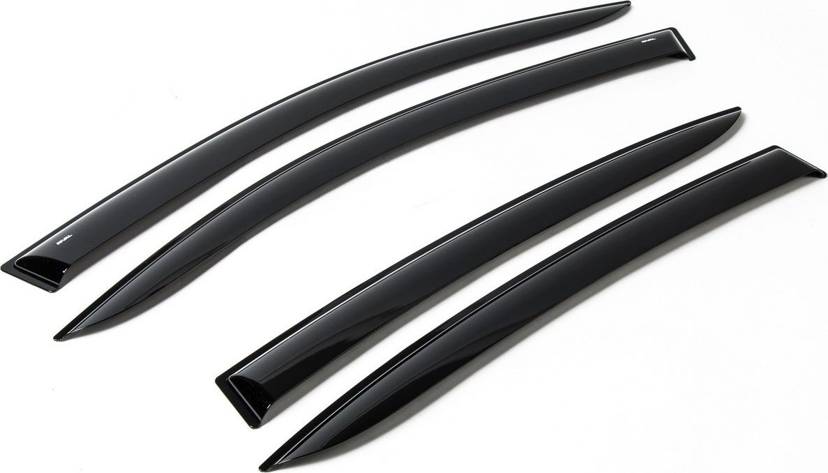 Дефлекторы Rival с молдингом для окон Volkswagen Tiguan II 2016-2020 2020-2026. Артикул 85805001
