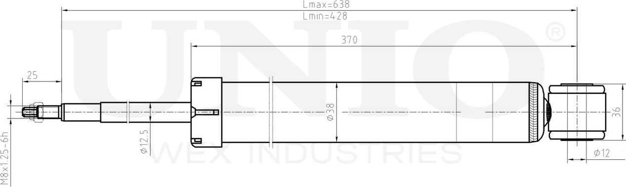 Амортизатор подвески (Unio). Артикул SAB-10501